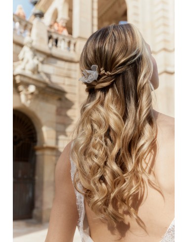 Acessórios para cabelo de casamento florais de maracujá de pas cher