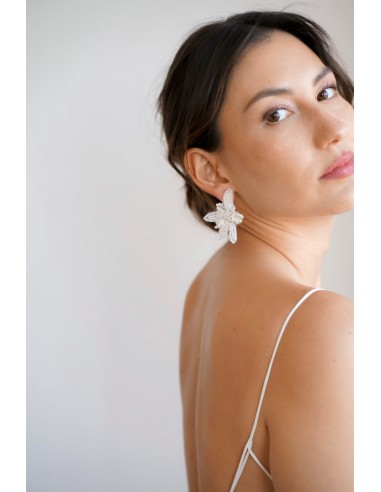 Lilas - flower earrings les ligaments