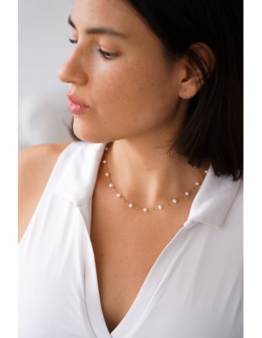 Thought - Natural pearl wedding necklace l'achat 