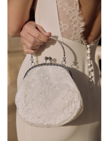 Plume - bridal bag/clutch in lace and sequins brillant des détails fins