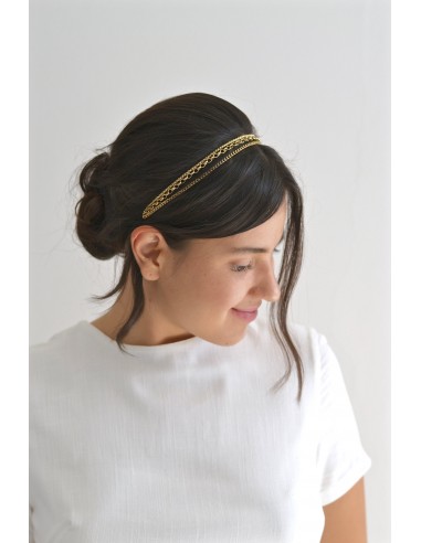 Chain love - Headband triple chaines la colonne vertébrale