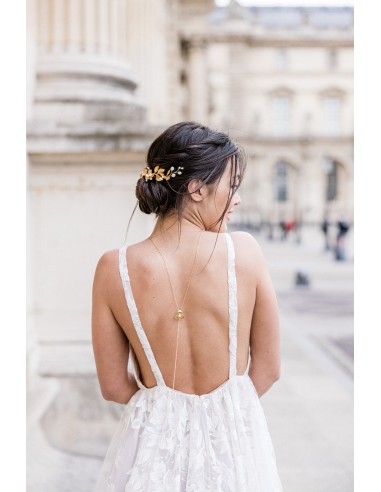 Jasmin - Floral Back Necklace sur le site 